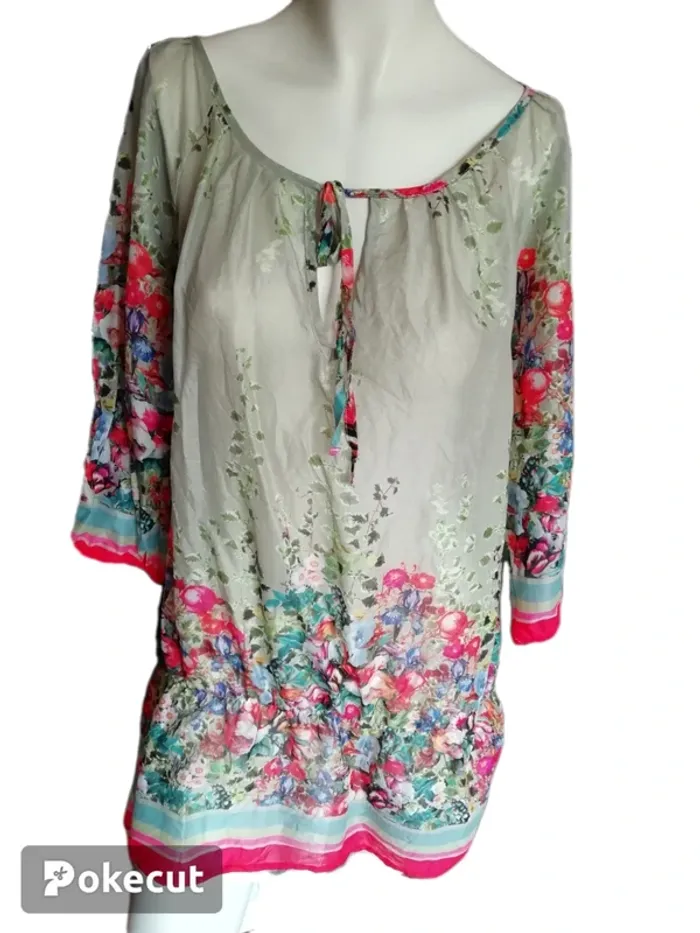 Tunique légère fleurs flowers bohème bohemian hippie