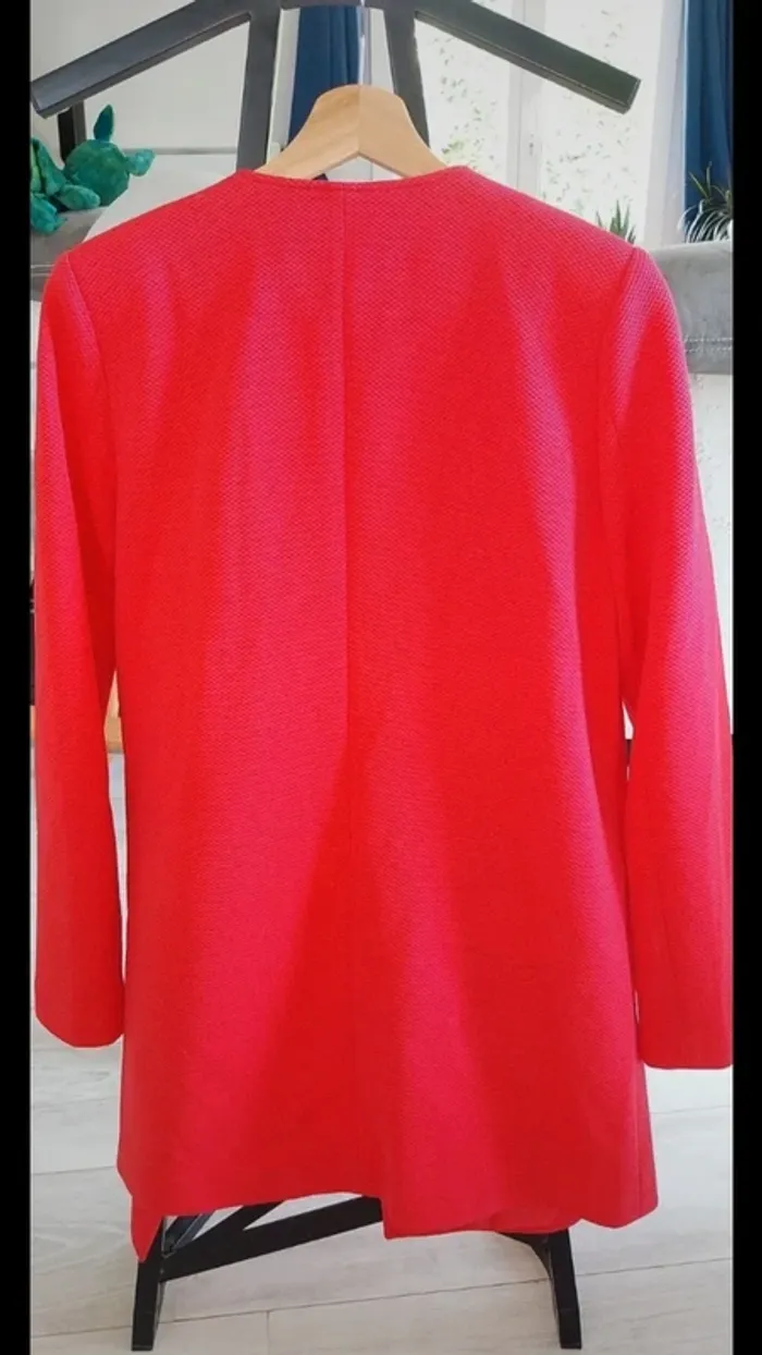 Blazer long Camaïeu neuf jamais porté taille 42 couleur corail. - photo numéro 6