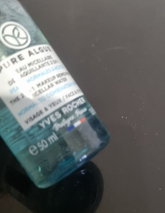 eau micellaire Démaquillante 2 en 1 pure algue yves rocher 50ml - photo numéro 3