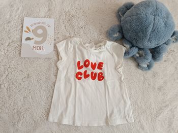 Tee shirt tape a l'oeil 9 mois