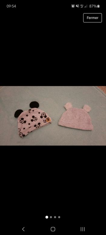 Bonnet bébé Disney