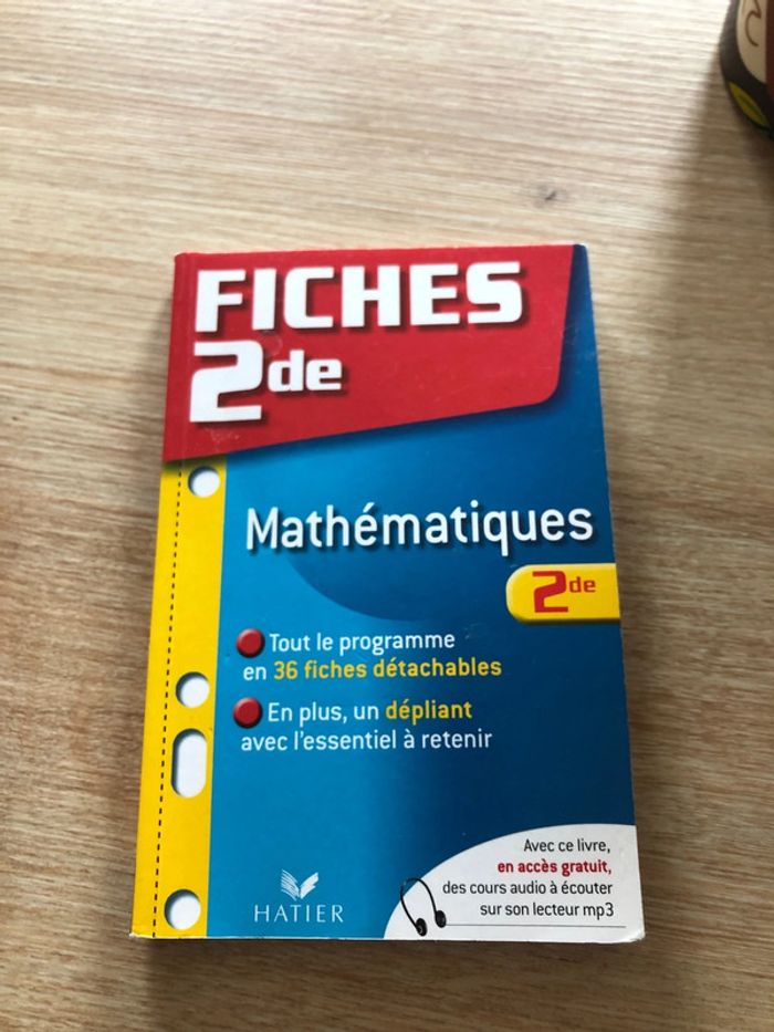 Fiche maths 2nd
