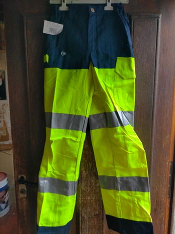 Pantalon de travail haute visibilité taille 38