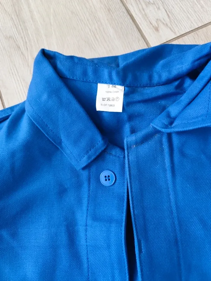 Veste bleu de travail - photo numéro 3