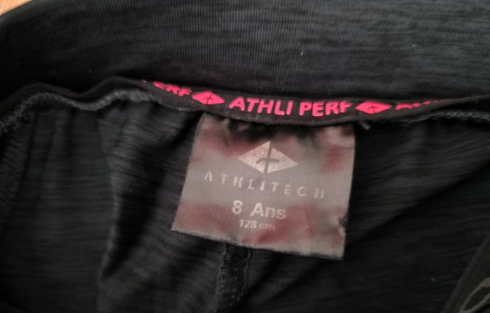 Pantalon de gym/ sport fille 8 ans - Athlitech - photo numéro 2