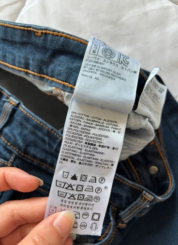 Jean mi taille haute levi’s bleu marine high rise skinny taille S/36 L32 femme - photo numéro 10