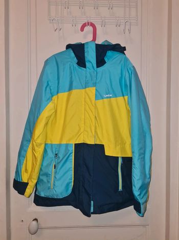 Veste de ski Wed'ze bleu et jaune taille 12 ans