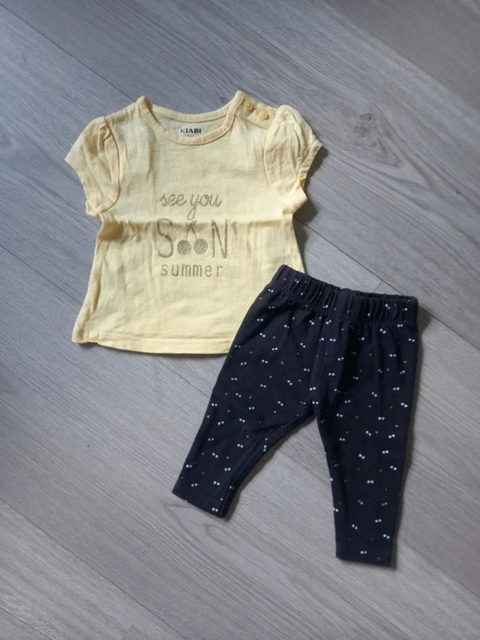 Ensemble t-shirt paillettes + legging - photo numéro 2