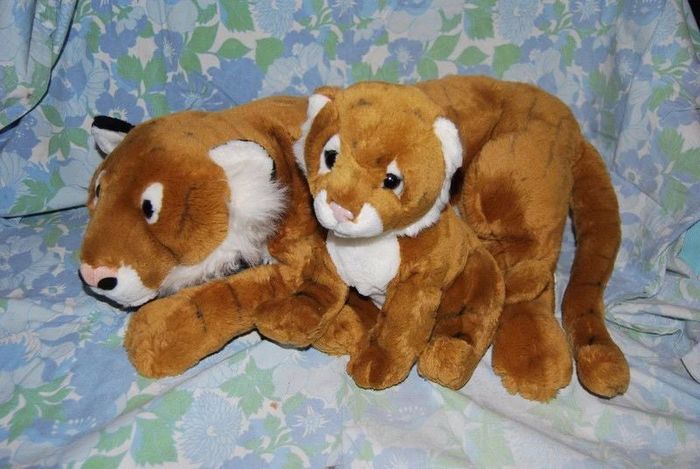 grande peluche et son bébé 50 et 20 cm Nicotoy