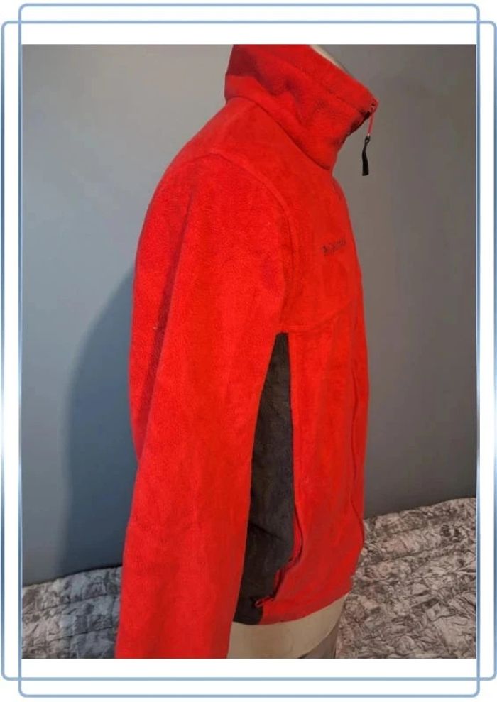 polaire full zippée columbia 14/16 ans rouge et noir ( 276) - photo numéro 6