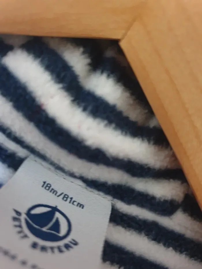 Manteau Doudoune Caban Hiver Petit Bateau Taille 18 mois - photo numéro 3