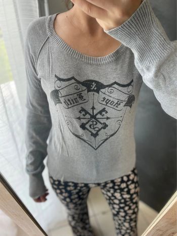 Sweat shirt gris manche longue