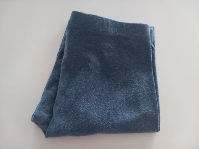 Legging bleu grisé chiné - photo numéro 6