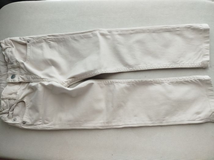 Pantalon petit bateau 4 ans garçon crème - photo numéro 7