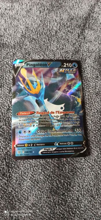 Carte pokemon pingoleon