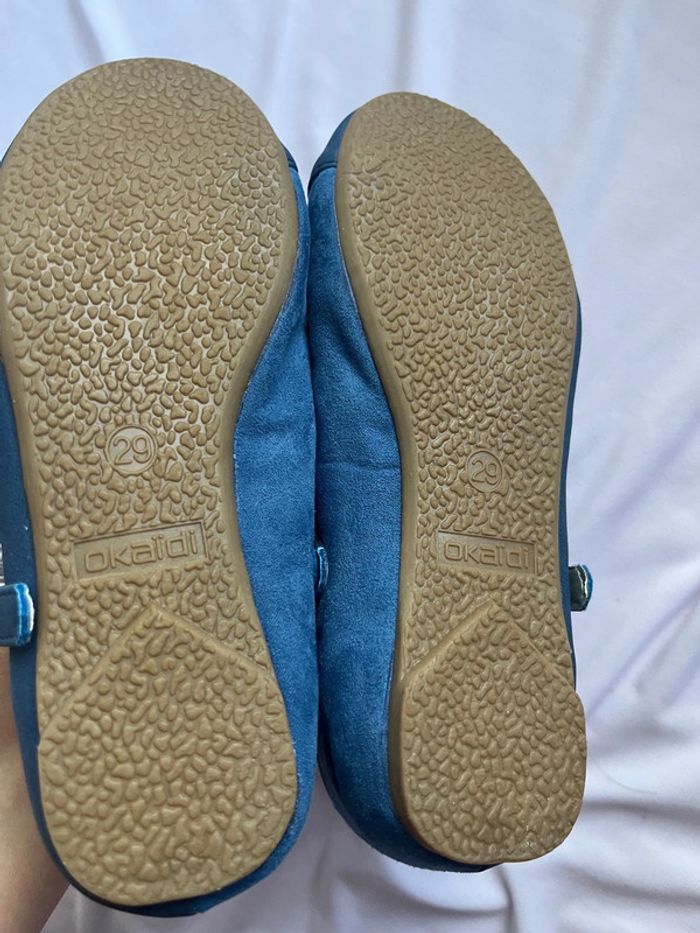 Ballerine bleue fille taille29 neuve marque Okaidi - photo numéro 3