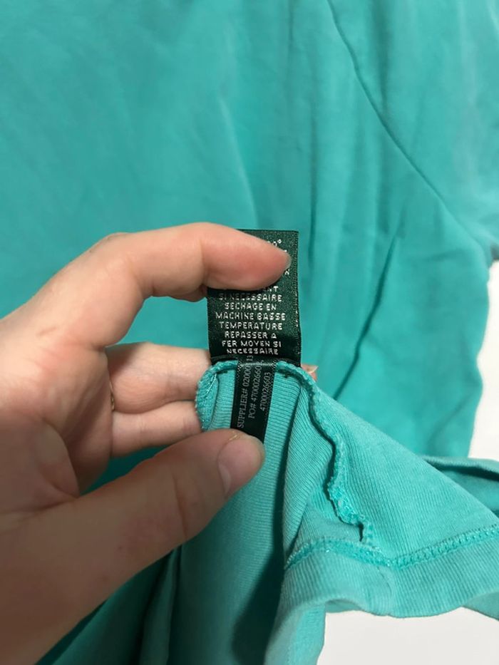 Jolie blouse vert/bleu manches courtes • Ralph Lauren • Taille XL - photo numéro 9