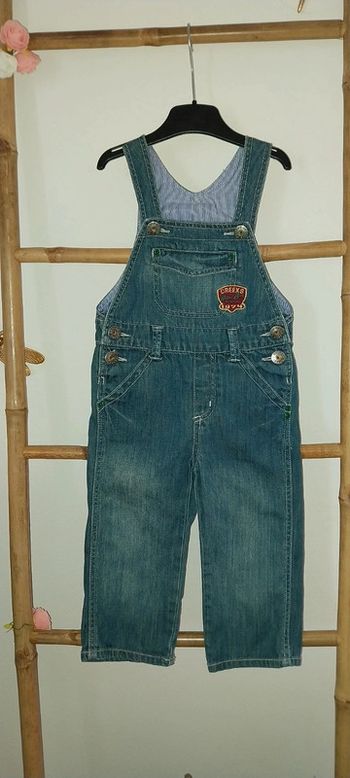 Salopette en jean Creeks excellent état 24 mois / 2 ans