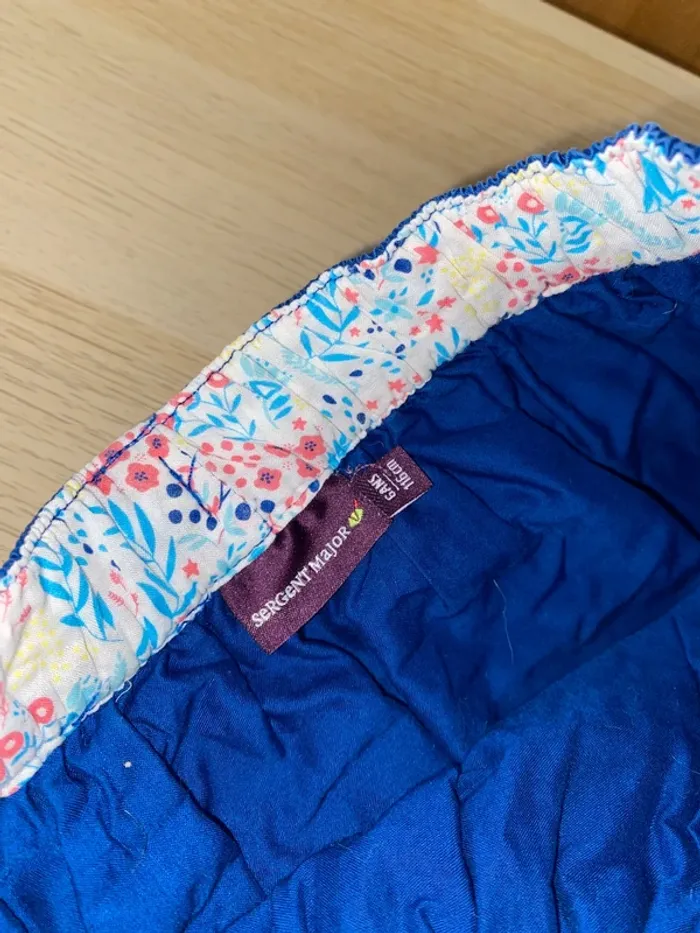 Jupe sergent major fille 6 ans bleu mer océan coquillage - photo numéro 3