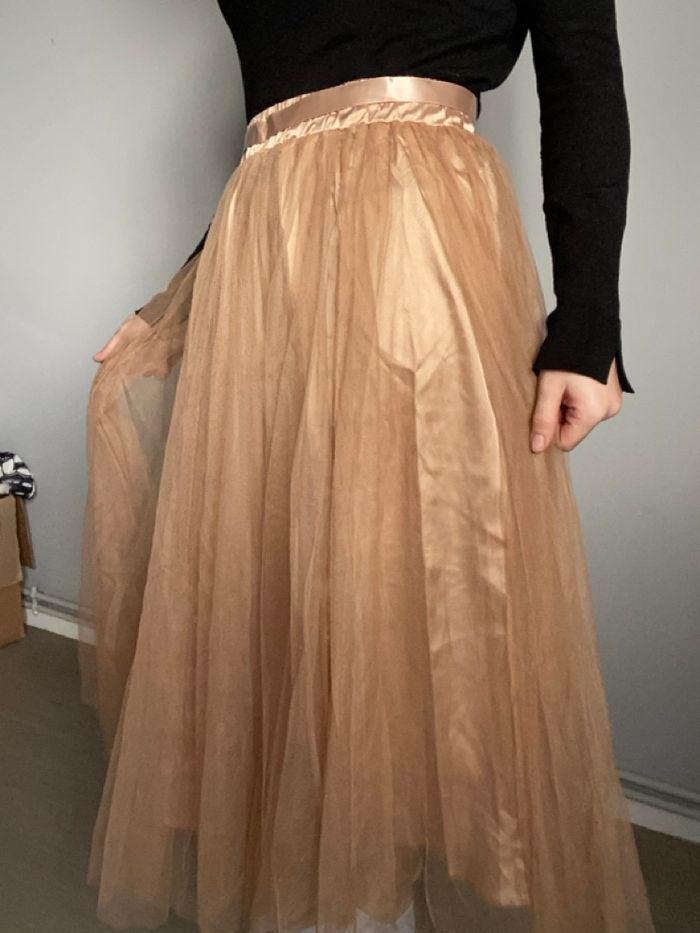 Jupe à voile doré mère&fille taille s - photo numéro 2