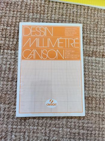 Bloc 50 feuilles millimètrées