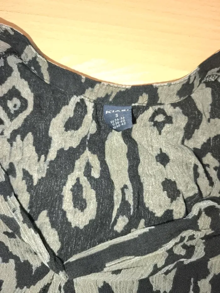 Chemise Kiabi 34-36 kaki et noir - photo numéro 3