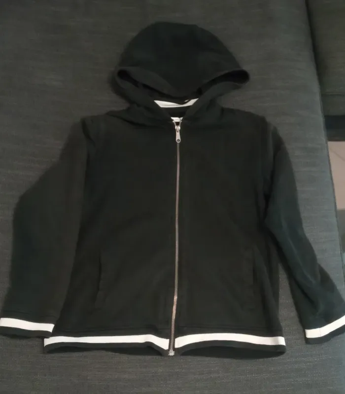 Veste jogging noir 12 ans - photo numéro 2