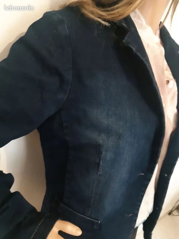 Les p'tites bombes veste en jean T.38 en tbe - photo numéro 7