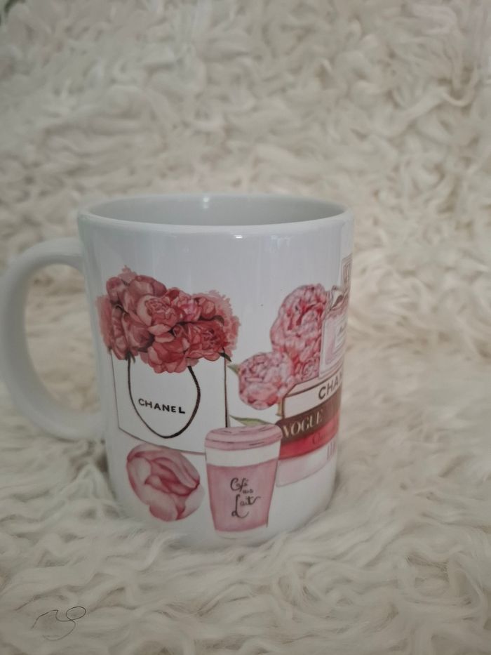 Mug rose blanc - photo numéro 4