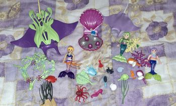 Lot playmobil sirenes et raies