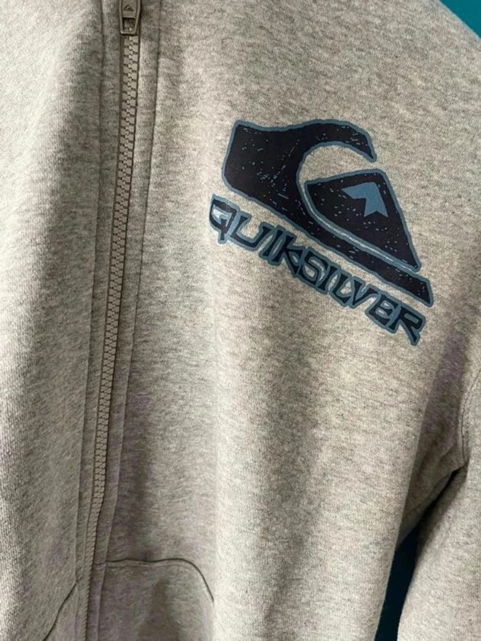 Sublime sweat zippé à capuche QuickSilver 14 ans - photo numéro 6