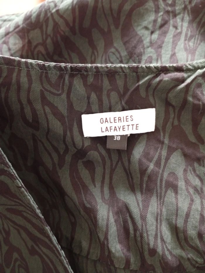 Galerie Lafayette - Chemise verte foncé taille 38 | style blazer - photo numéro 3