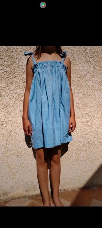 👗Robe bleu 6-10 ans modulable Fait main