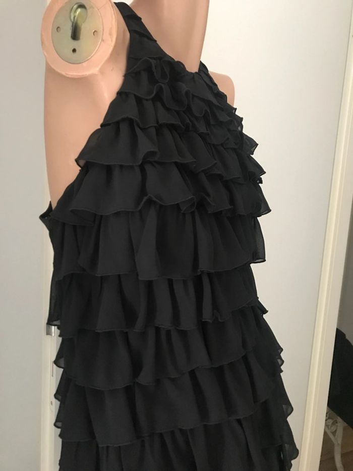 Belle robe volants dos nu Lipsy 38 black - photo numéro 2