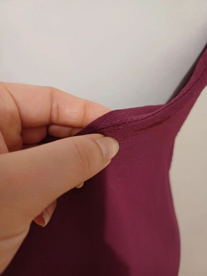 Débardeur fluide couleur Aubergine Floria taille S 36 - photo numéro 9