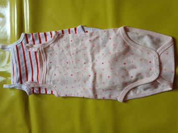 lot 2 bodies sans manches fille tex baby 81 cm 18 mois