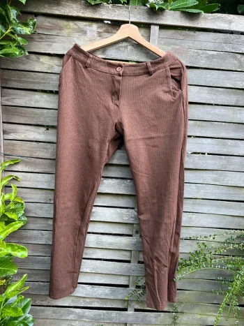 Pantalon femme marron l’olive verte – Taille 44
