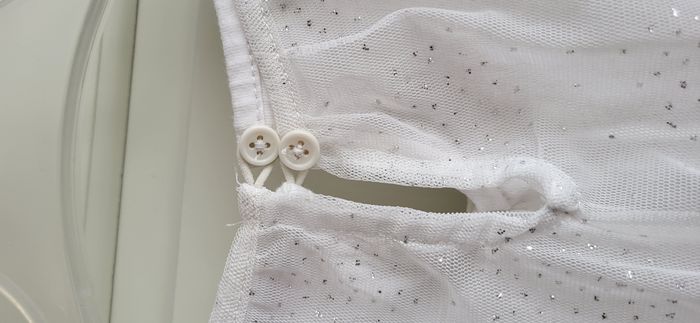 robe blanche paillettes tape à l'oeil 12 ans - photo numéro 4