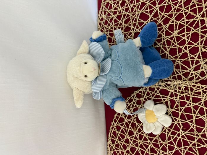Mouton ou agneau DOUDOU ET COMPAGNIE marionnette bleu VOIR PHOTOS - photo numéro 2