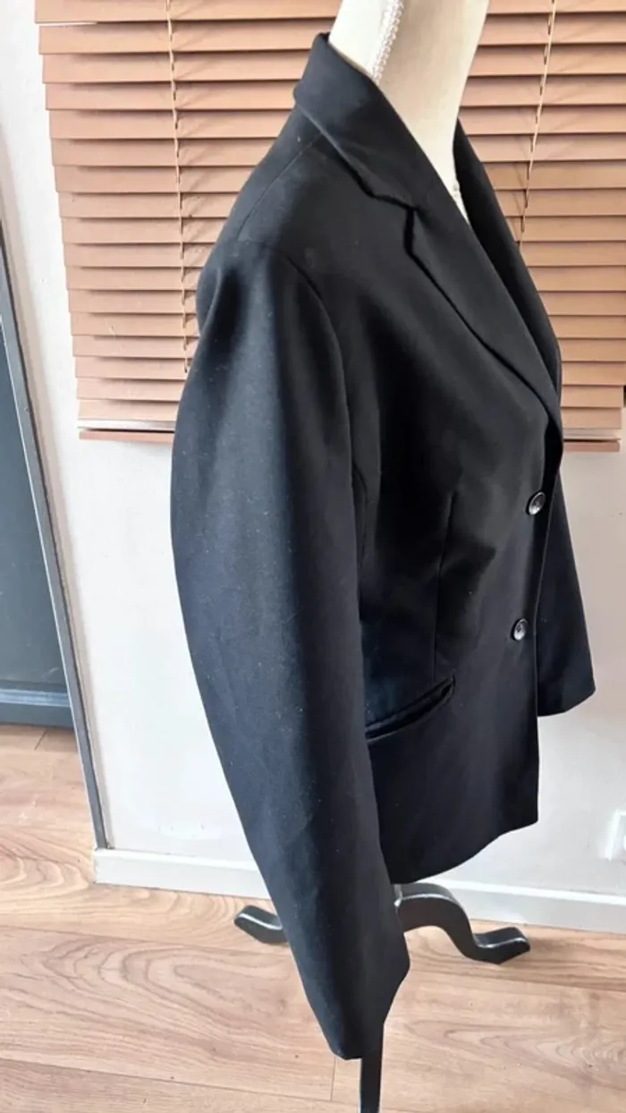 💕 blazer veste tailleur noir taille 46 xxxl #kiabi - photo numéro 3