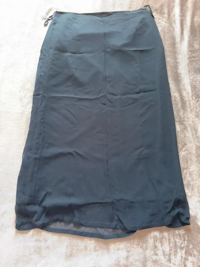 Jupe longue noir femme Agnès Flo taille 44 en très bon état - photo numéro 3