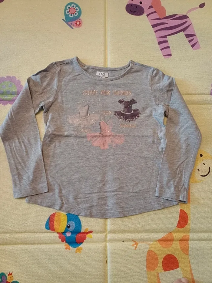 Lot 6 t-shirts manches longues 5 / 6 ans - photo numéro 10