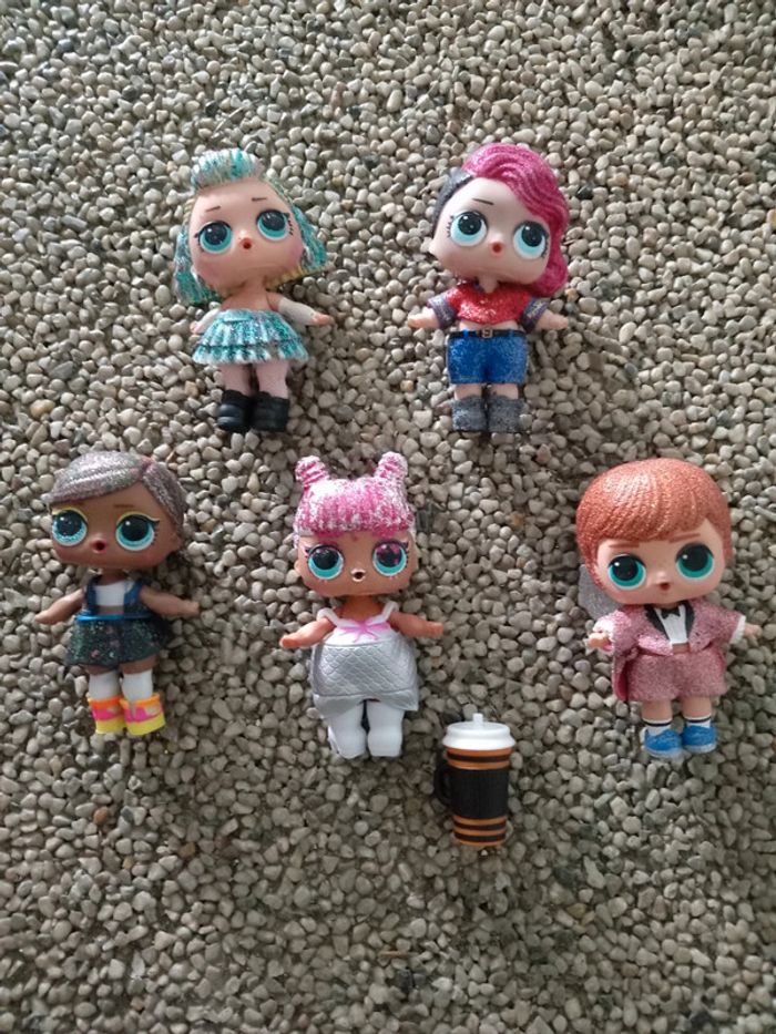 Lot de poupées lol pailletée