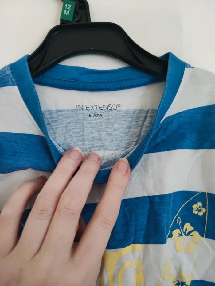 Tshirt marinière 6 ans - photo numéro 2