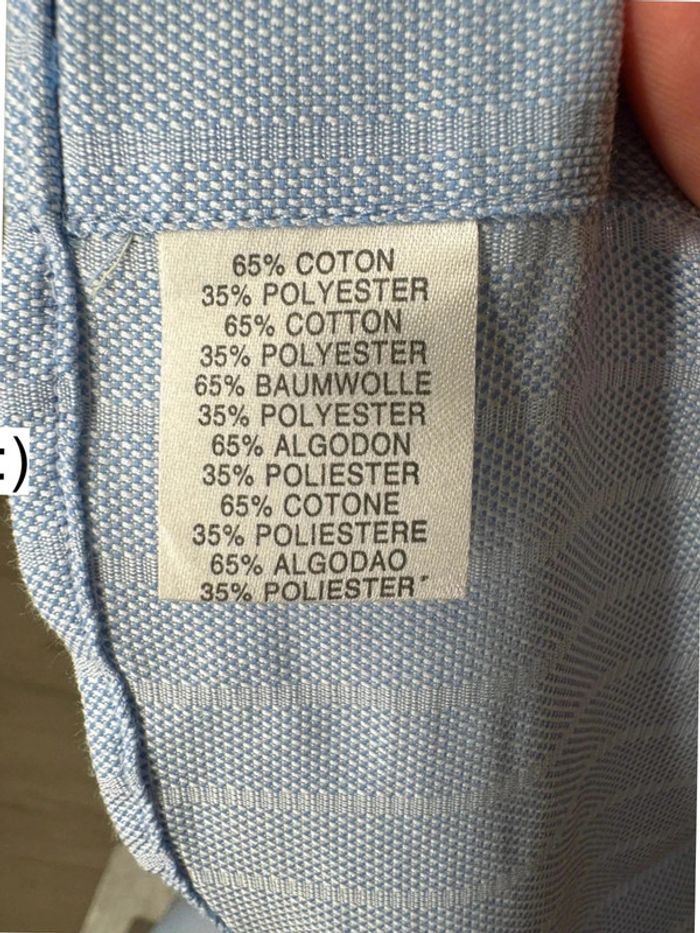 Chemise homme Yves Dorsay tour de cou 39-40 taille 3 bleu ciel - photo numéro 5