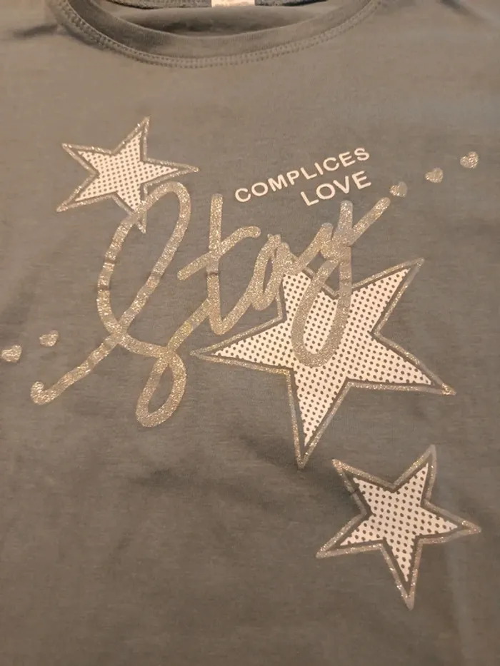 Vends tee-shirt manches longues mi saison complice taille 12 ans . - photo numéro 2