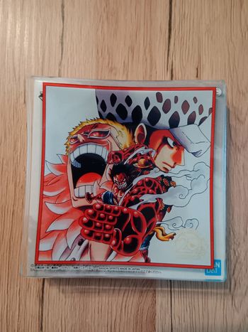 Petite assiette carrée manga one piece law,luffy,do flamingo