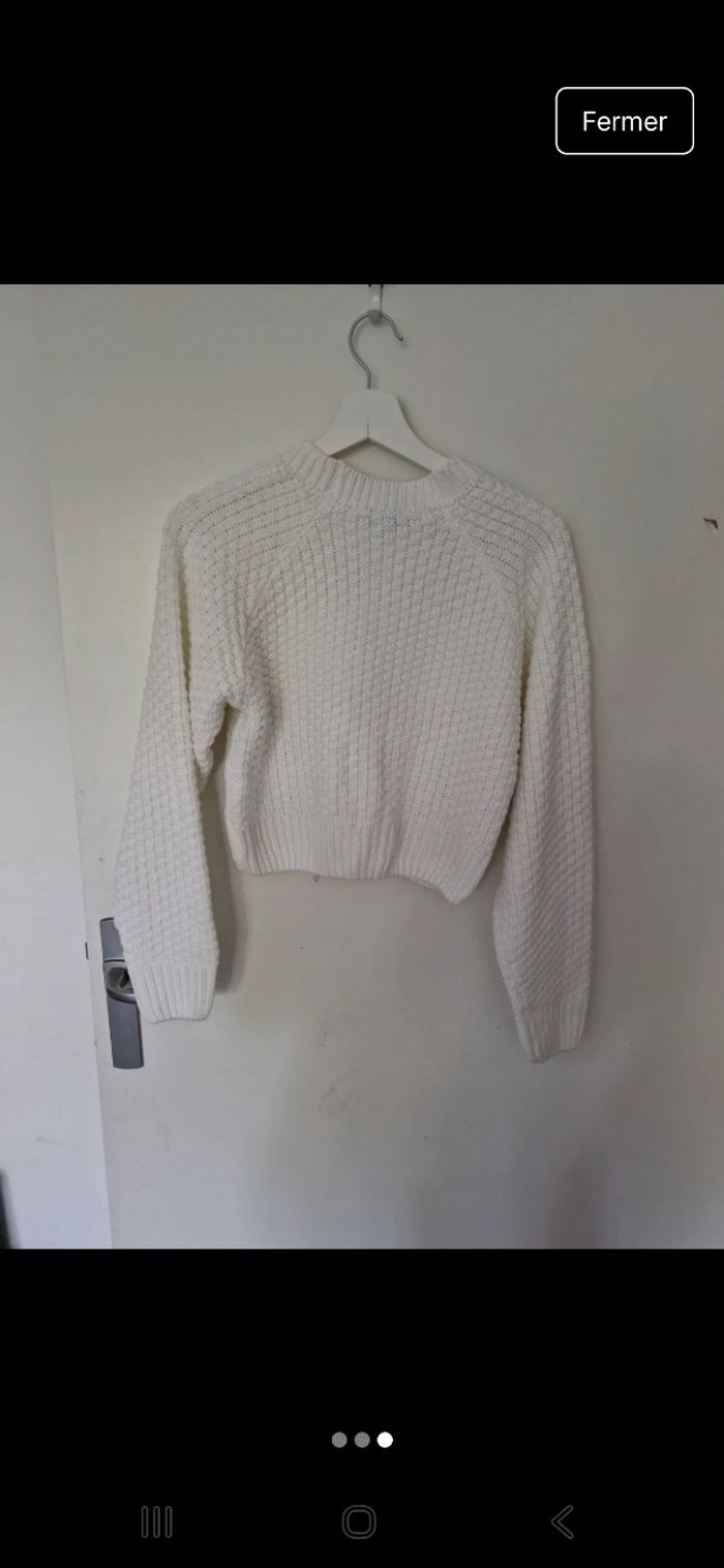 Pull blanc - photo numéro 3