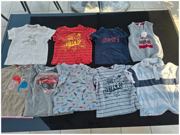 Lot 32 vêtements garçon 24 mois - 2 ans - photo numéro 5
