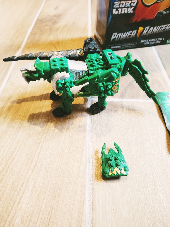 🤖 Power rangers dino fury T-Rex Ankylo Hammer zord et Tiger claw zord - zord link Megazord - photo numéro 7